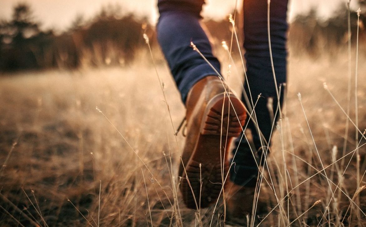 Man walking in nature