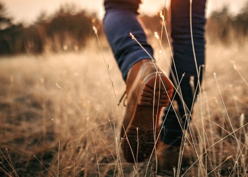 Man walking in nature