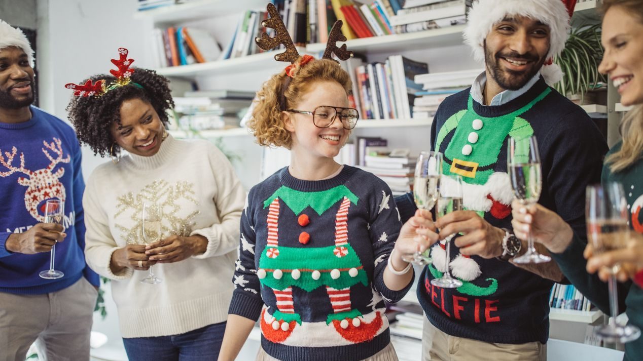 Ugly sweater day in office